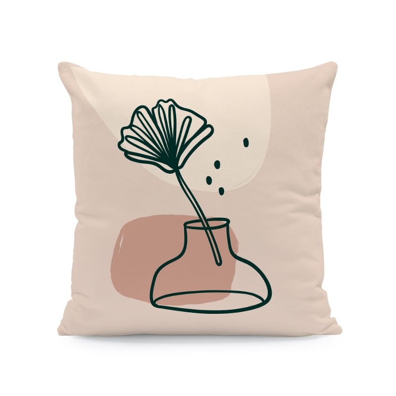 Nordic Abstract Velvet Cushion Covers Interior Decor Plant Throw Pillows Seat 45x45cm