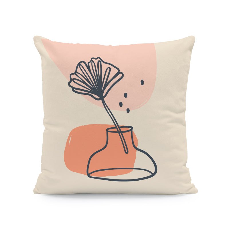 Nordic Abstract Velvet Cushion Covers Interior Decor Plant Throw Pillows Seat 45x45cm