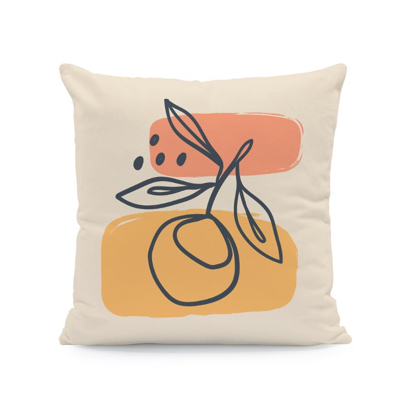 Nordic Abstract Velvet Cushion Covers Interior Decor Plant Throw Pillows Seat 45x45cm