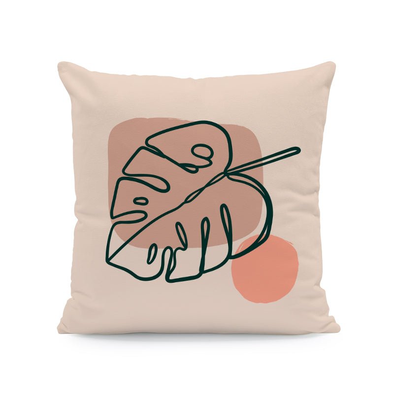 Nordic Abstract Velvet Cushion Covers Interior Decor Plant Throw Pillows Seat 45x45cm