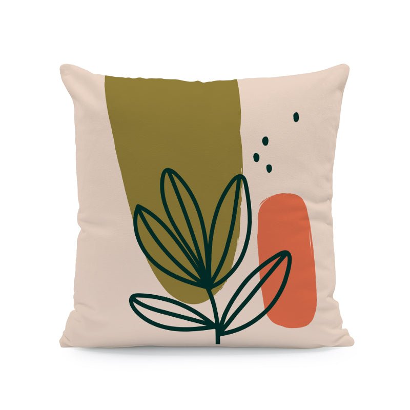 Nordic Abstract Velvet Cushion Covers Interior Decor Plant Throw Pillows Seat 45x45cm