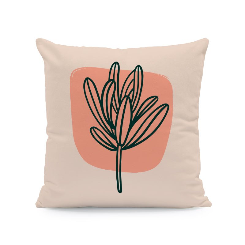 Nordic Abstract Velvet Cushion Covers Interior Decor Plant Throw Pillows Seat 45x45cm