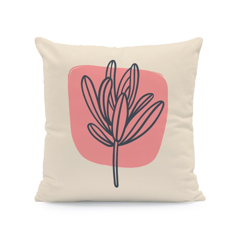 Nordic Abstract Velvet Cushion Covers Interior Decor Plant Throw Pillows Seat 45x45cm