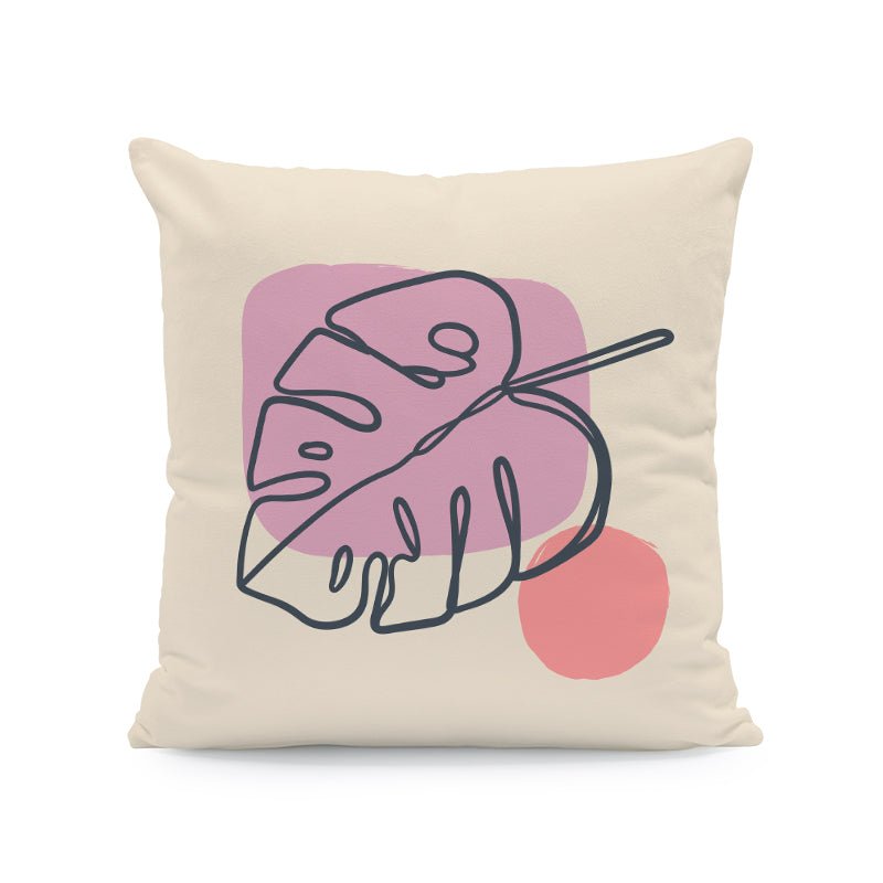 Nordic Abstract Velvet Cushion Covers Interior Decor Plant Throw Pillows Seat 45x45cm