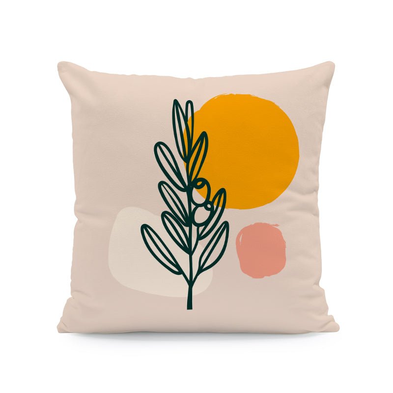 Nordic Abstract Velvet Cushion Covers Interior Decor Plant Throw Pillows Seat 45x45cm