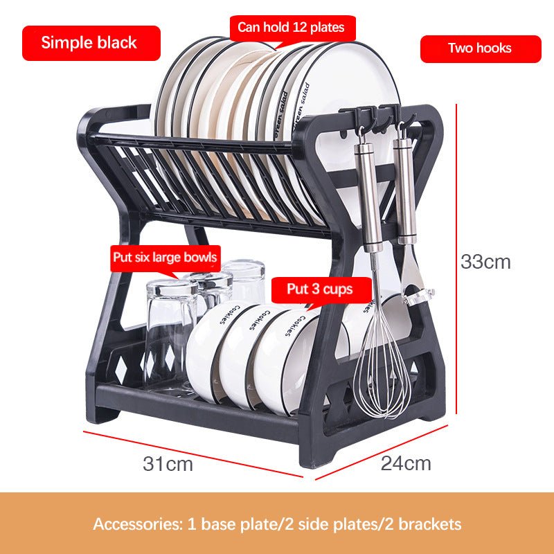 Plastic Organizer Storage Shelf Drainer