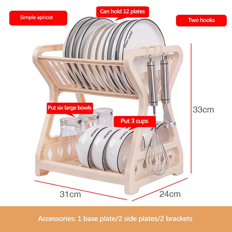 Plastic Organizer Storage Shelf Drainer