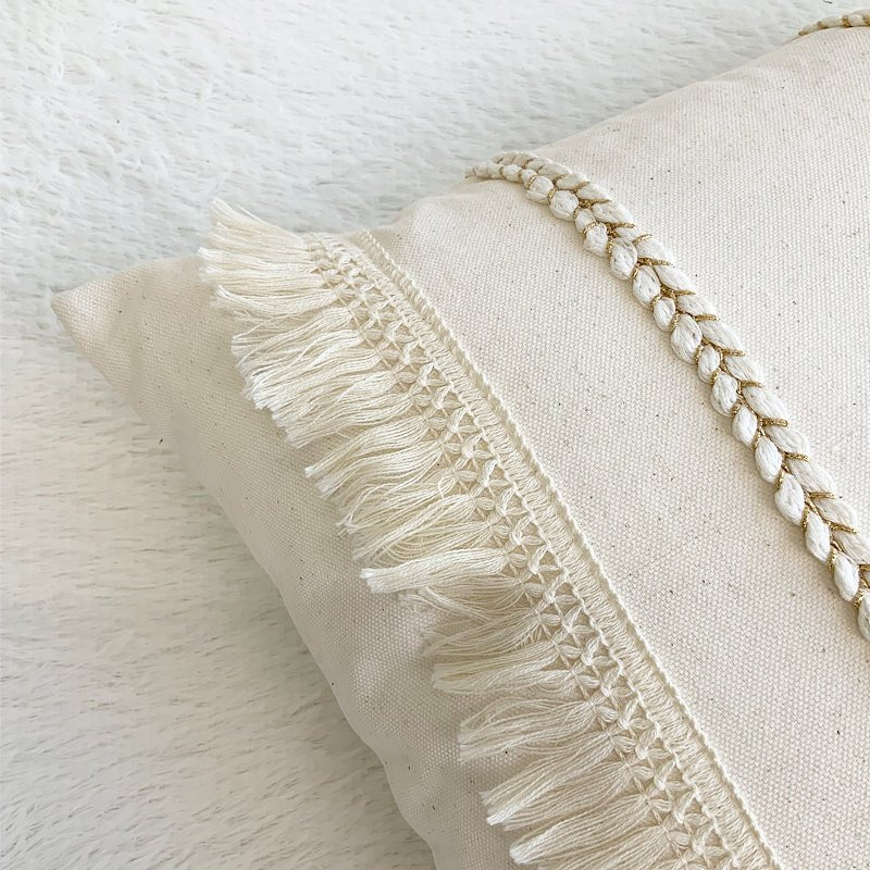 Tassels Morocco Embroidered Cushion Covers - 45 x 45 cm | MAMOU Home Decor