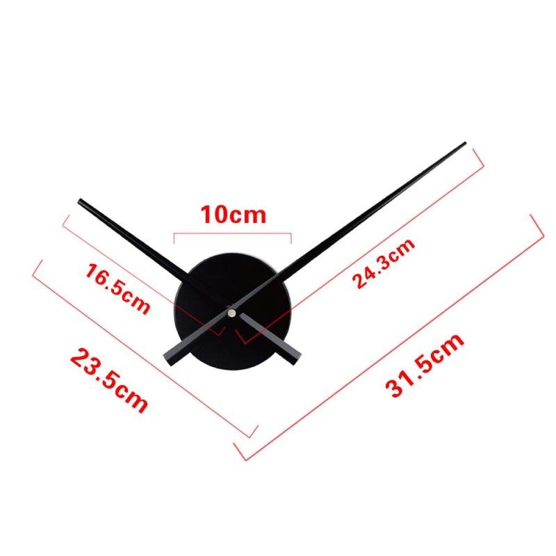 Wall sticker DIY 3D Acrylic Wall Clock Frameless Large Art Clock EVA Foam + Acrylic Mirror + Aluminium Quartz Movement.